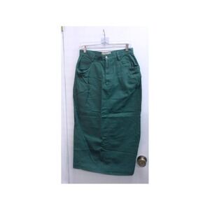 Outback Rider Dark Green Cotton Midi Skirt Size 11/12 #26181